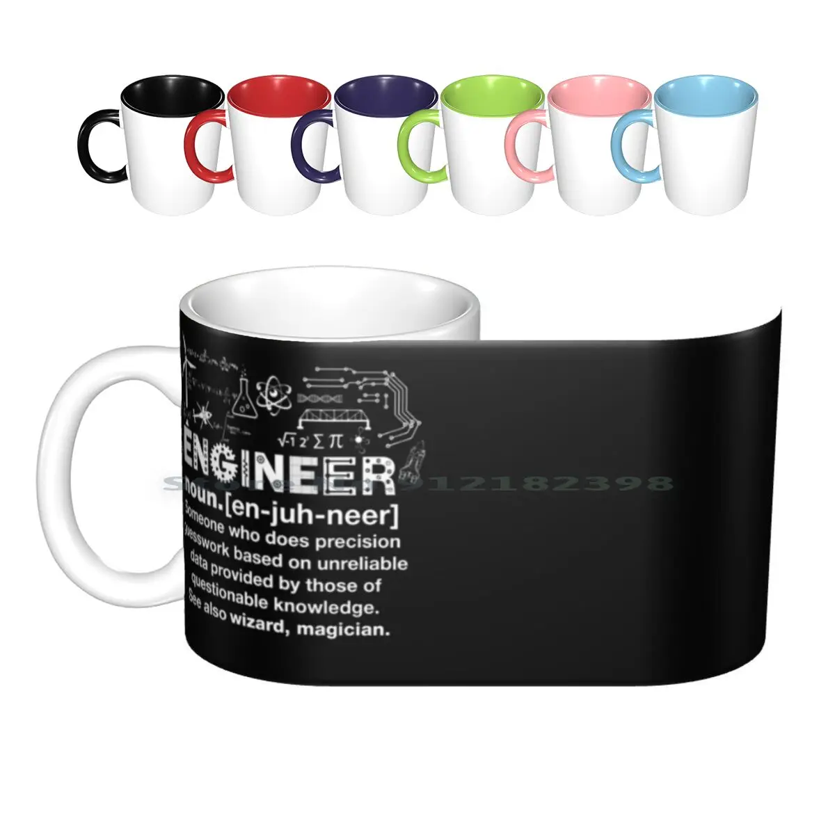 

Инженерная керамическая кружка смешного разрешения, кофейные чашки, кружка для чая с молоком, электрическая механическая конструкция, сель...