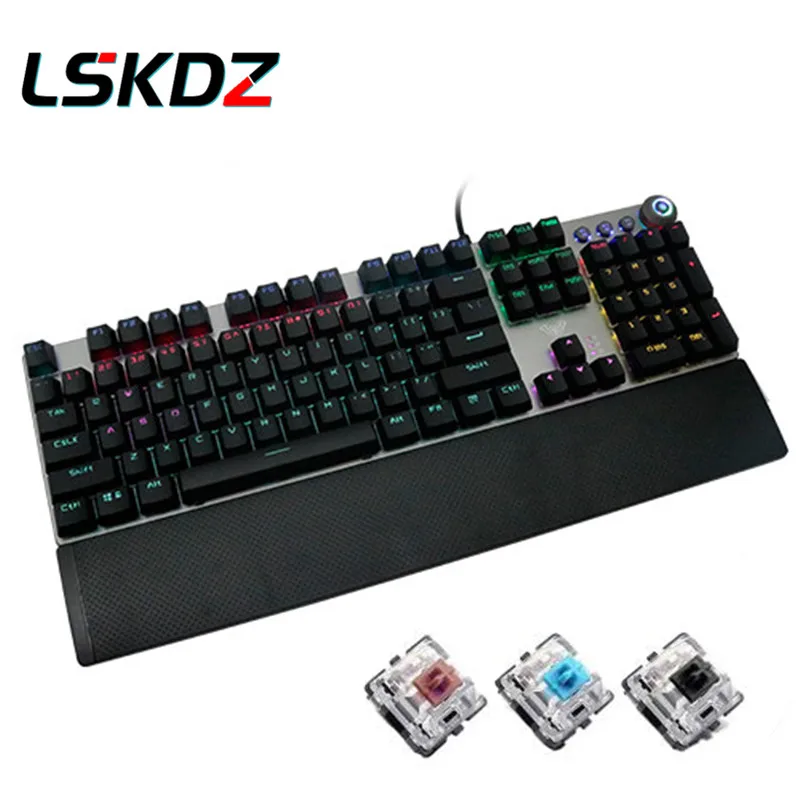 Клавиатура игровая механическая проводная русская/английская с русской