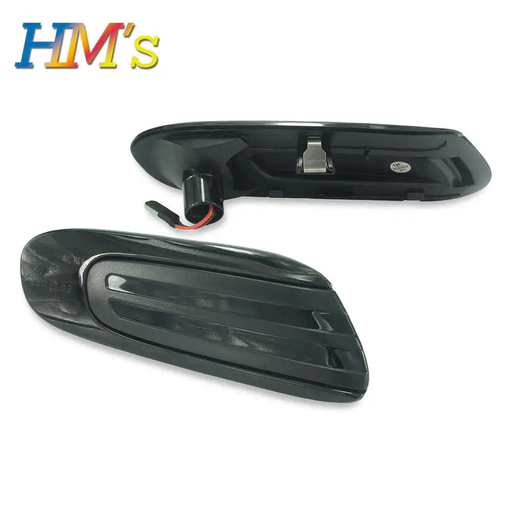 Black Lens Для Mini Cooper F56 F57 Динамический светодиодный боковой ретранслятор Световые индикаторы для Mini Cooper F55 плавные боковые Габаритные сигнальные лампы - Испускаемый цвет: Black Lens
