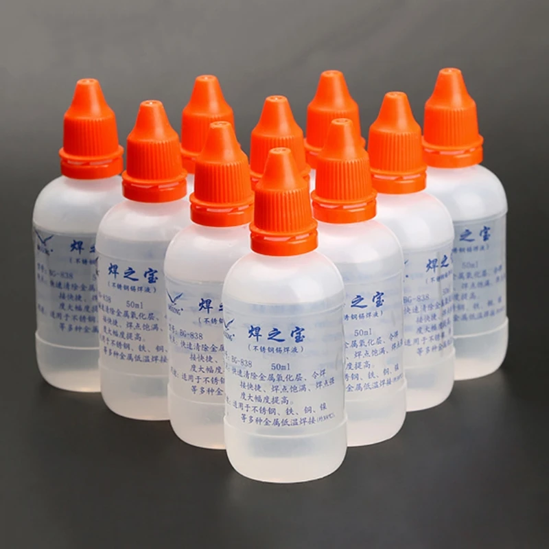 

50ml Powerful Rosin Soldering Agent No-clean Flux White Steel Plate Iron Battey