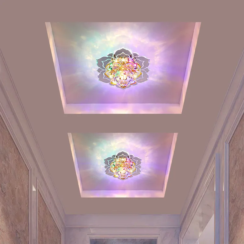 3W светодиодный Кристалл проход светильник потолочный прихожей балкон Освещение