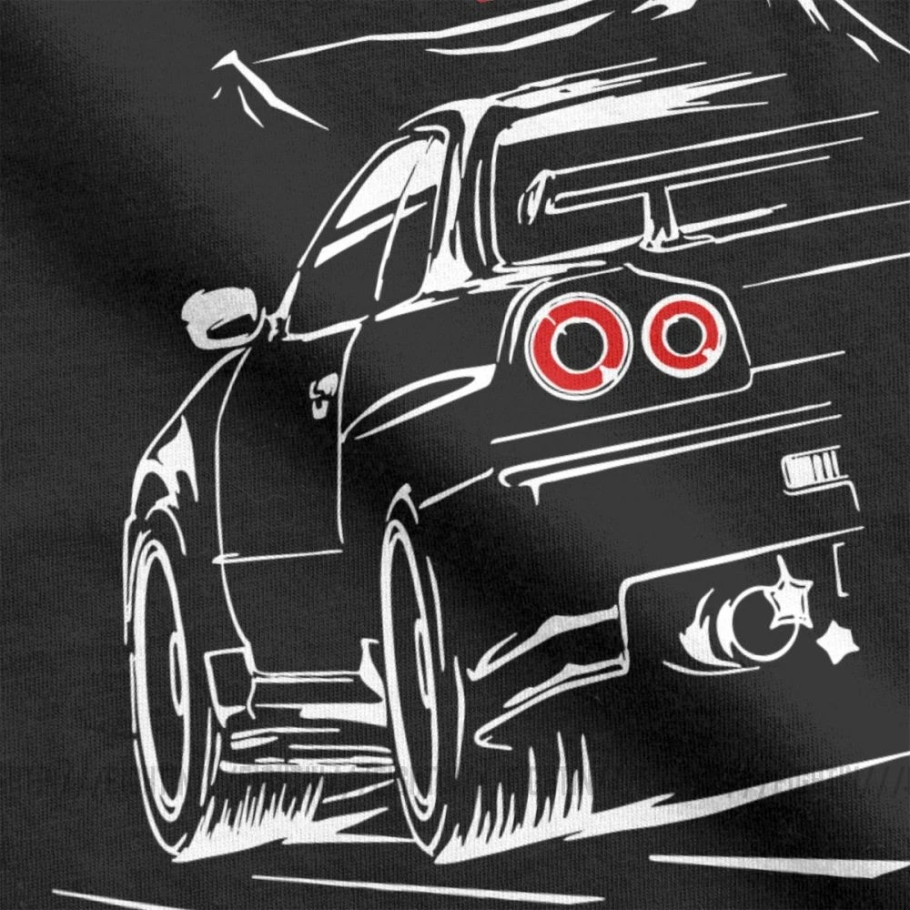 Мужские футболки GTR Skyline, футболки с японским автомобилем, спортивным автомобилем, стильные топы с круглым вырезом и короткими рукавами, футболки из хлопка, Лидер продаж