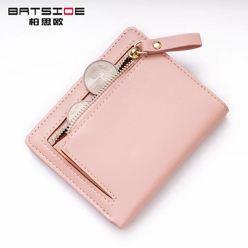 

Card Holder Short Women's Wallet Small Fresh 2 Fold Student Bag Simple Multi-card Bit Buckle Zero Wallet Business Card Holder
