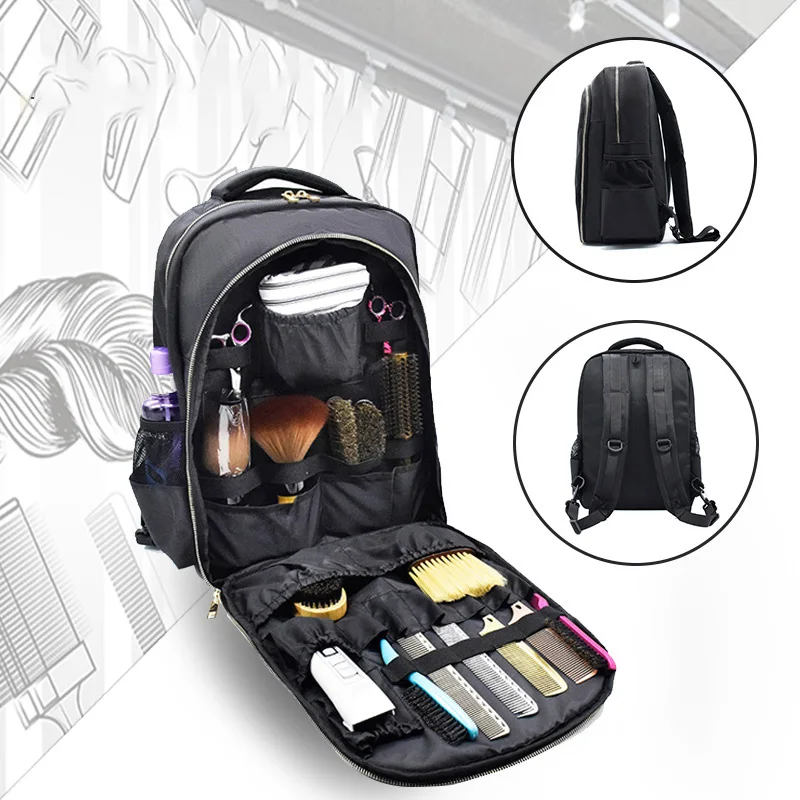 

Barber Carrying Case barber backpack bag Large Capacity Storage Backpack Travel Shoulders Bag