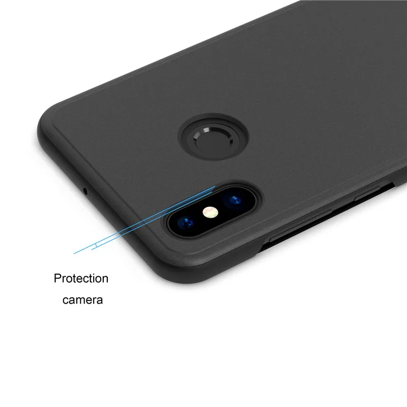Чехол mi rror Smart View для Xiao Red 5 Plus Note Note5A Note4 Global 4X 3 Pro Prime 8 SE 6 кожаный флип