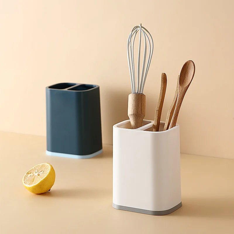 

Grid Chopstick Holder Chopstick Storage Box Hit Color Chopstick Cage Drain Knife Chopsticks Tableware Holder Plastic Tabletop