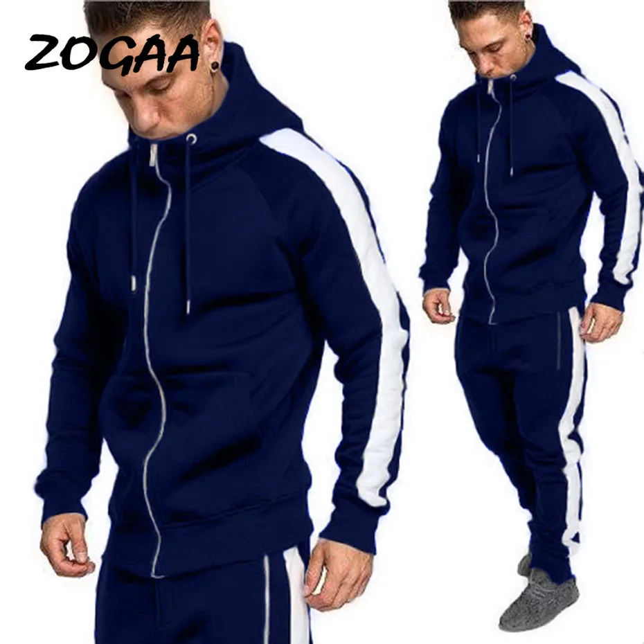 ZOGAA 2021 новый мужской спортивный костюм осень активный комплект верхней одежды