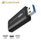 CABLETIME 4K HDMI карта захвата USB 3,0 60FPS экран запись видео Захват для PS4 камера живая трансляция рекордер C371