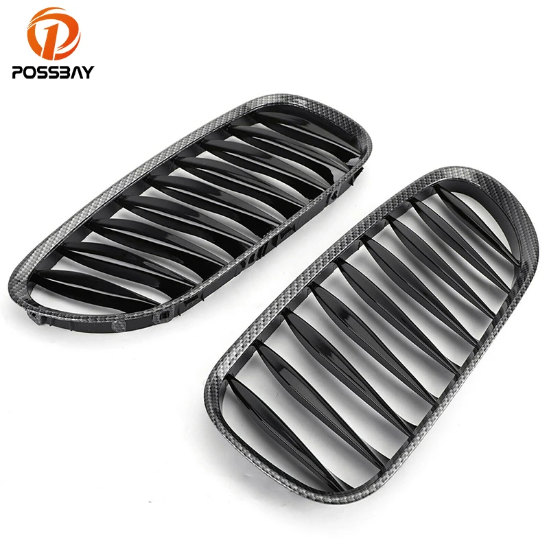 POSSBAY Car Styling Grill Front Center Wide Kidney Hood Replacement Grilles for BMW Z4 Roadster E85 3.0i/3.0si/M3.2 2002-2009