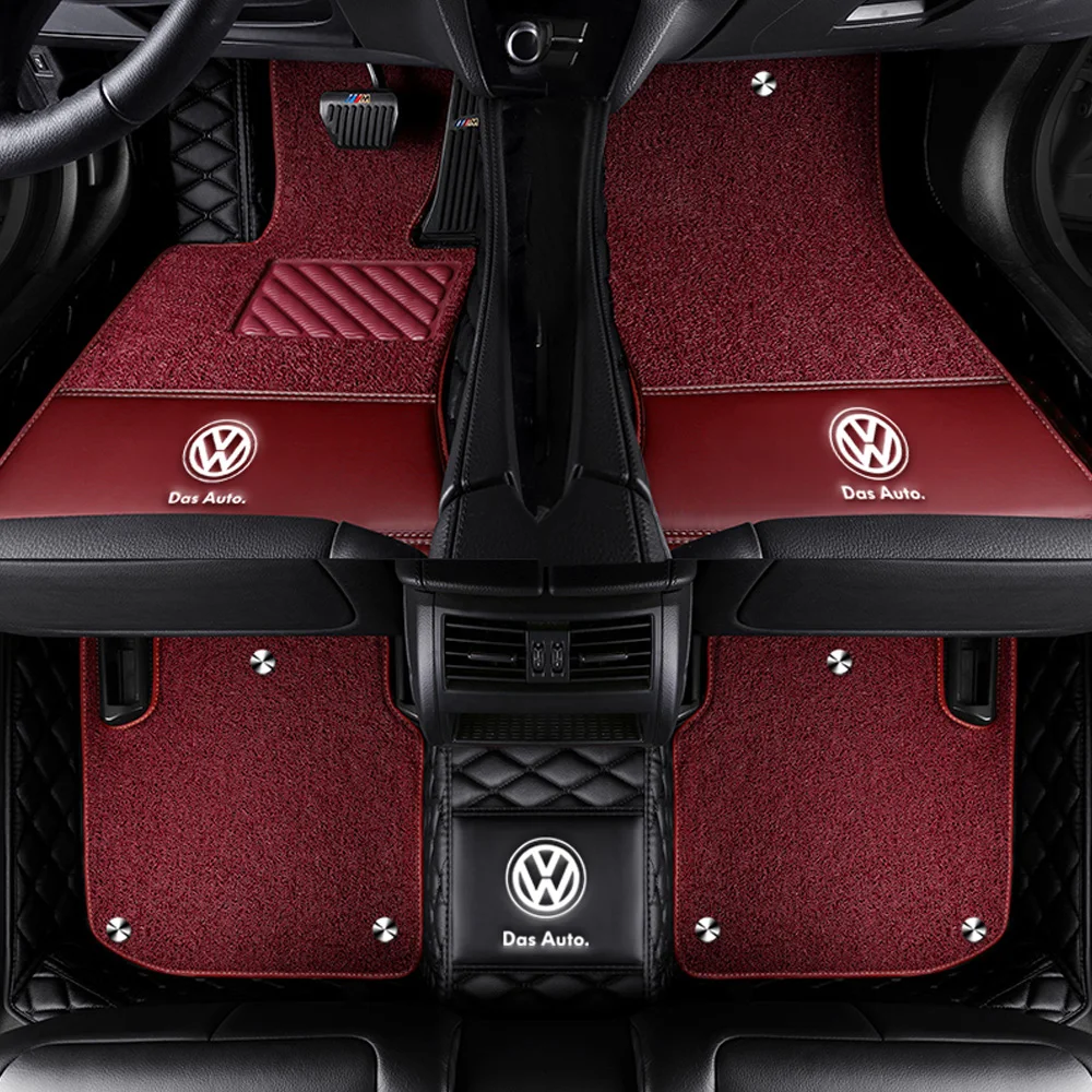 Car floor mats with Logo/Brand Logo for Skoda Octavia Yeti Fabia Rapid spaceback 5D heavy duty car styling carpet liner |