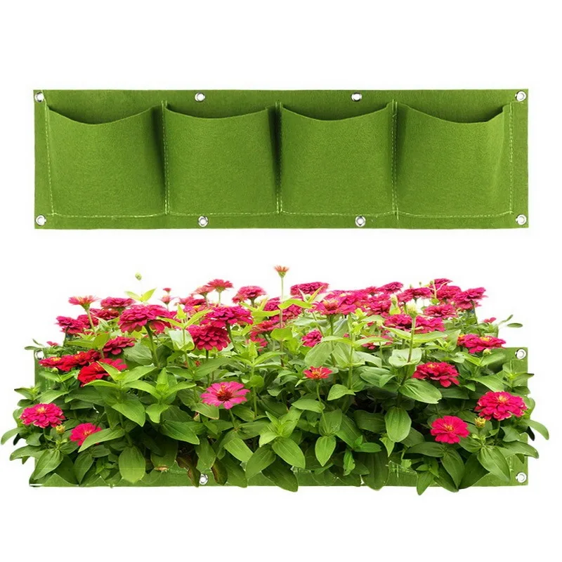 2/4/6/9 карманы висячий посадки сумки вертикальный в виде садовых овощей живых