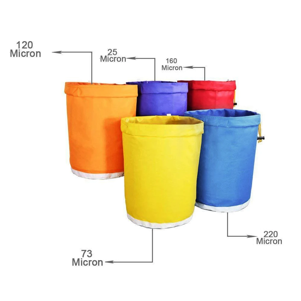 

Colorful Garden Handle Bubble Bags Greenhouse Plant Seeds Growing Filter Bag Essence Extraction Kit Gallon With Drawstring