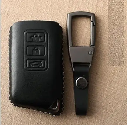 3Button black 02 Чехол из натуральной кожи с дистанционным управлением для автомобиля Lexus IS200 IS350 ES200 ES250 ES300H GS200T GS300H NX300 RX200 RX450 LX Keys - Название цвета: 3Button black 02