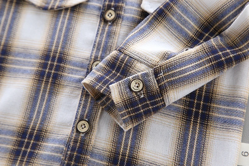 Модная популярная детская рубашка детские плед-рубашки для мальчиков и девочек