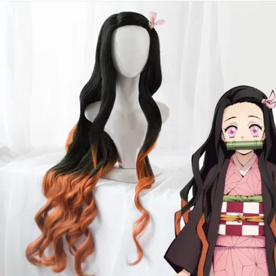 Аниме Демон Истребительница Kimetsu без Yaiba Косплэй Милый детский костюм для девочек