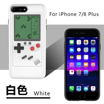 Белый 10 шт., чехлы для телефона Gameboy Tetris для Iphone 7, 8 plus, мягкий чехол из ТПУ, чехол для игровой консоли Blokus, чехол для Iphone X 6, 6S plus - Цвет: Белый