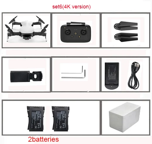 set6 4K C-FLY Faith Дрон с GPS 5G WiFi FPV 1080 P/4 K HD камера бесщеточный оптический поток RC Квадрокоптер 1200 метров полый Кубок 3 оси Дрон - Цвет: set6 4K