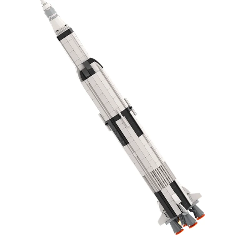 Serie Apollos 11 Saturn V Rocket modulo lunare Building Blocks stazione spaziale della città aerospaziale navetta modello tecnico giocattolo regalo