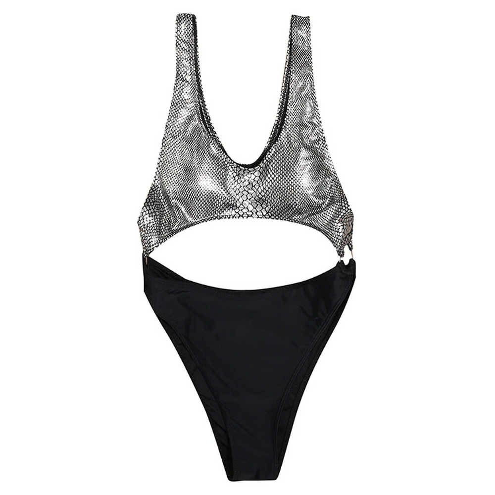 

High Waist Sexy Color Triangle Bikini Set Push Up Swimsuit Beachwear Summer Backless Hollow Out Swimwear Bodysuit Ropa De Mujer