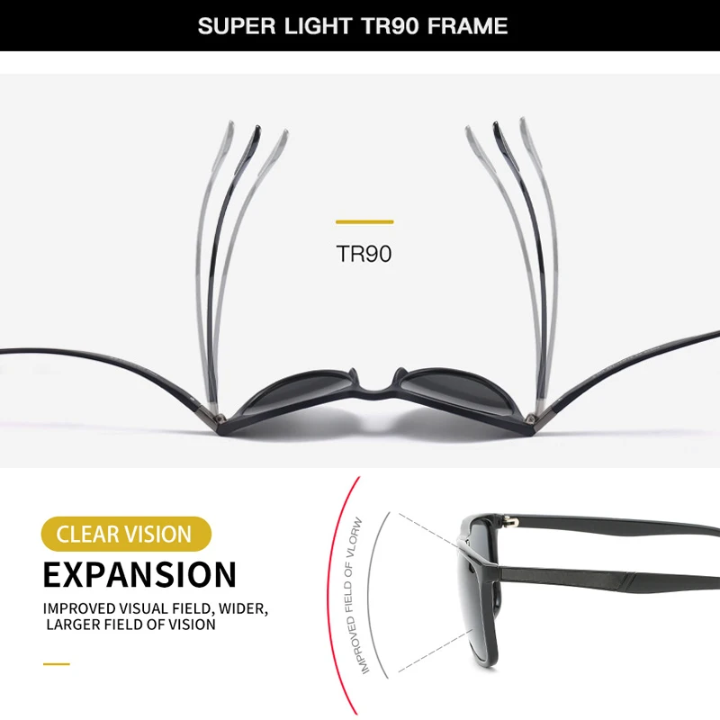 Очки солнцезащитные WHO CUTIE светильник TR90 мужские Поляризационные солнечные очки