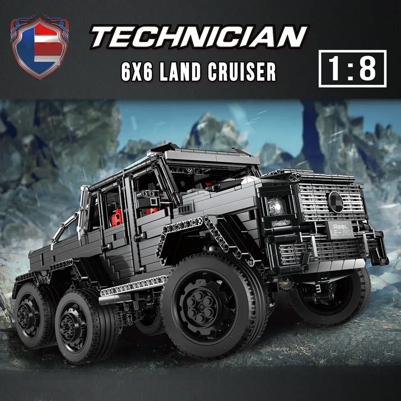 

Набор строительных блоков серии автомобилей, совместимых с MOC LE-J901 G63AMG 6X6, LAND CRUISER, 3300, 2425 шт.
