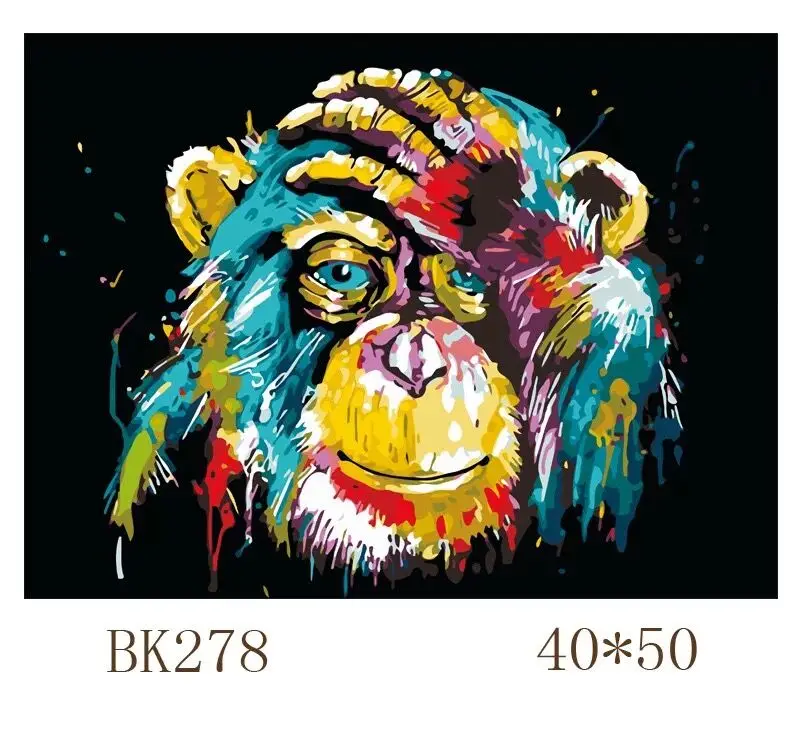 Масло/тигр/кошка краска ing по номерам Лев Сделай Сам акриловая детская настенная