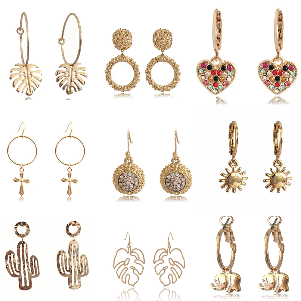 Новинка весны 2020 модные серьги золотые Висячие для женщин Круглые яркие