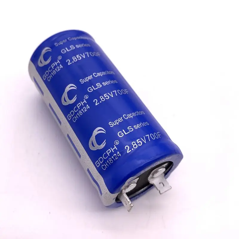 

Super Farad Capacitor 2.85V 700F High Frequency Low ESR Flat Feet Single Capacitor for Car Electronic Components U1JE