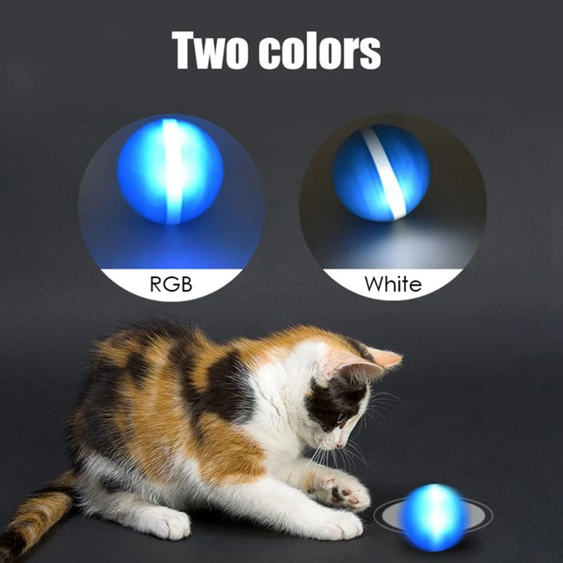 

Arrival Waterproof Pets Toy Magic Roller Ball Jumping USB Electric Pet Ball LED Fun Toy For Dog Beautiful And Fashionable