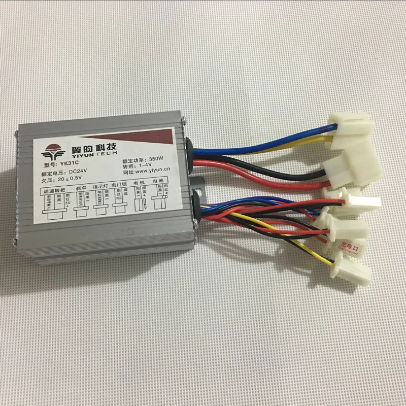 

Контроллер щетки двигателя 350W24V36V48V Yiyun брендовый контроллер электромобиля 500W800W1000W