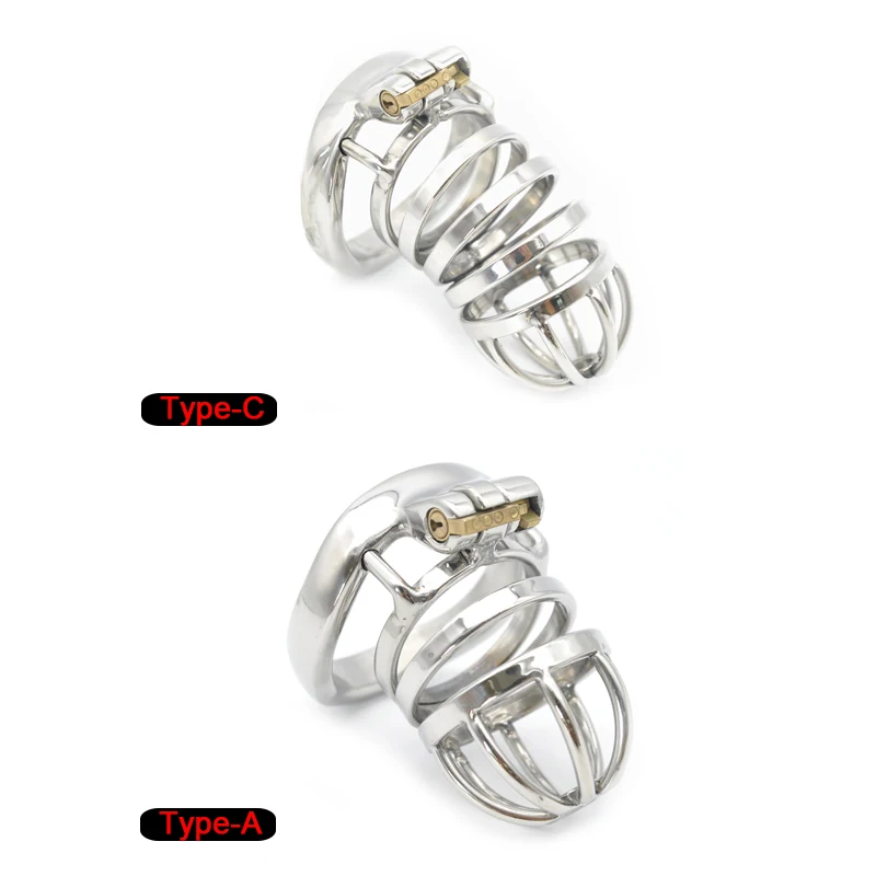 БДСМ пенис тюрьма Мужская клетка для пениса из нержавеющей стали кольцо