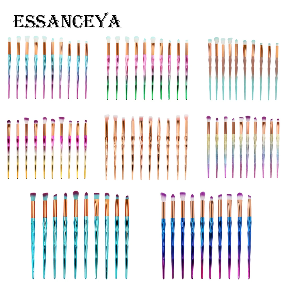 ESSANCEYA 4/10 шт алмазные кисти для макияжа Набор пудры основа тени для век Смешивание косметики красота макияж наборы щеток
