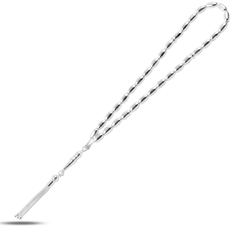 

Silverlina Silver 5mm 33lü Long Barley Rosary