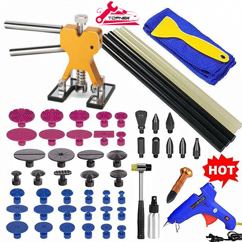 

Набор для беспокрасочного удаления вмятин на кузове автомобиля, с насадками для удаления вмятин и вмятин на больших автомобилях, для ремонта вмятин и удаления небольших вмятин