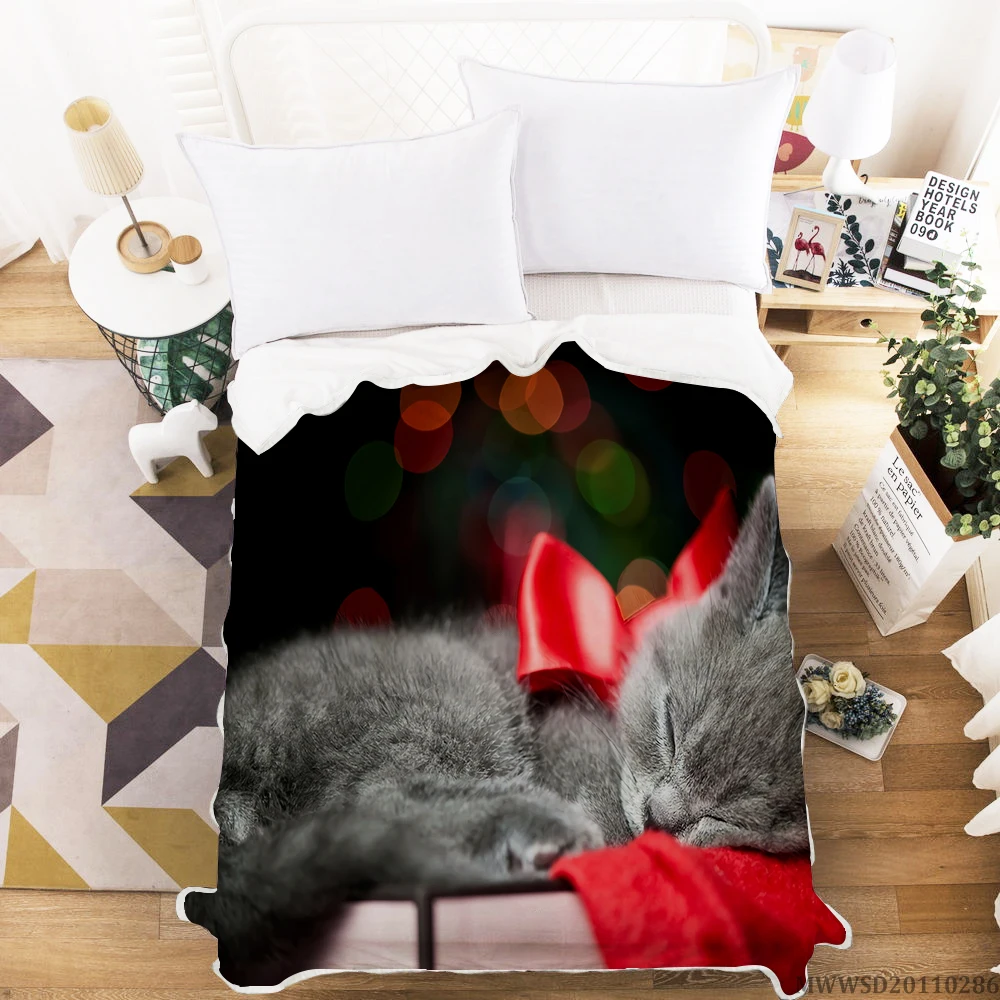 Рождественское одеяло с изображением снеговика креативное 3D супер мягкая