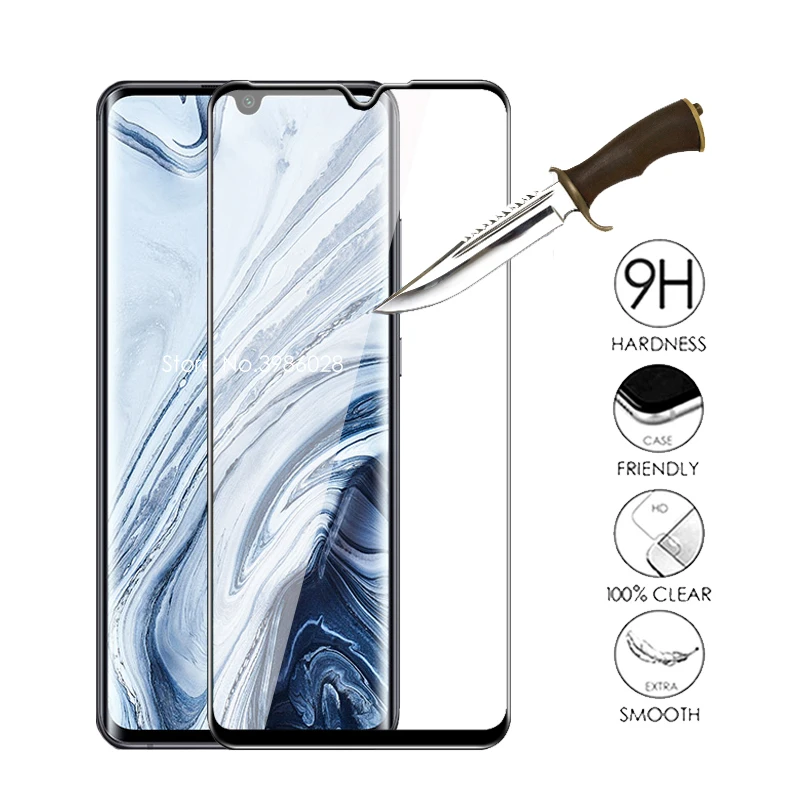 Изогнутое защитное стекло 5D для xiaomi mi note 10 pro закаленное note10 Защитная пленка mi10 не