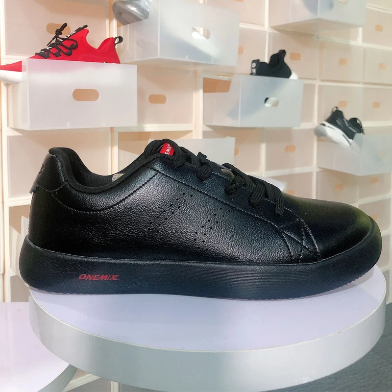 Кроссовки ONEMIX мужские для скейтборда мягкая кожа легкие повседневная обувь бега