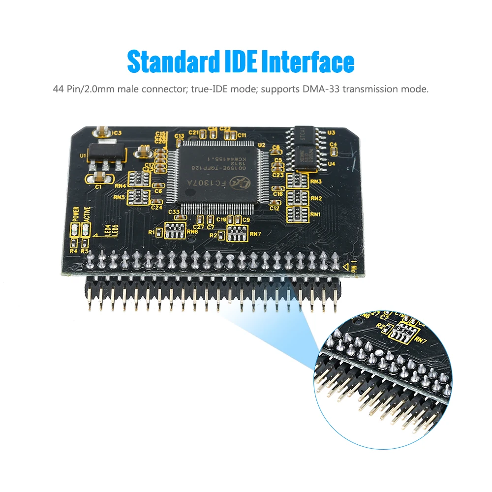 SD SDHC SDXC MMC Memory Card to 2.5'' IDE Adaptor Laptop HDD 44 Pin Male Converter FR4 | Обустройство дома