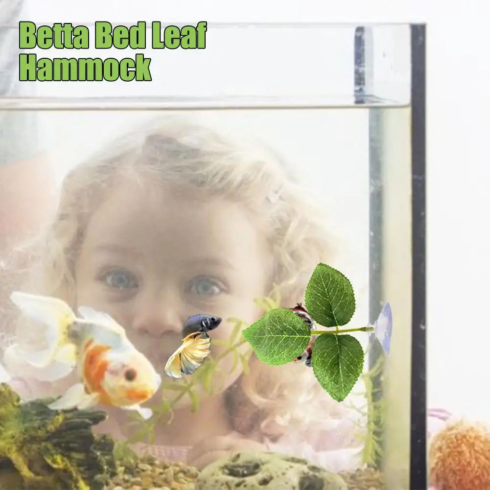 Betta кровать лист гамак моделирование водная трава Ландшафтный аквариум Декор для