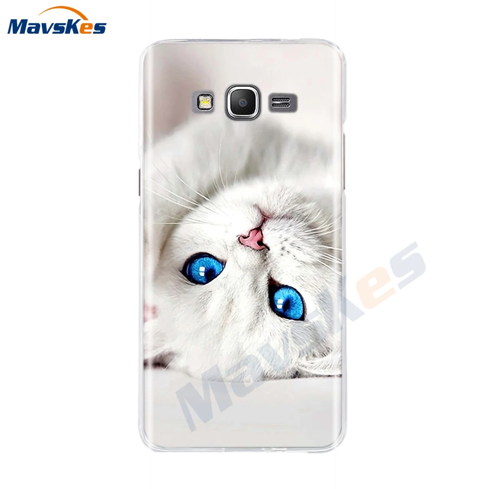 Phone Cove For Samsung Galaxy Grand Prime VE G530 SM-G530H G531H SM-G531H G531F SM-G531H/DS Duos Silicone Case TPU Cat Animal