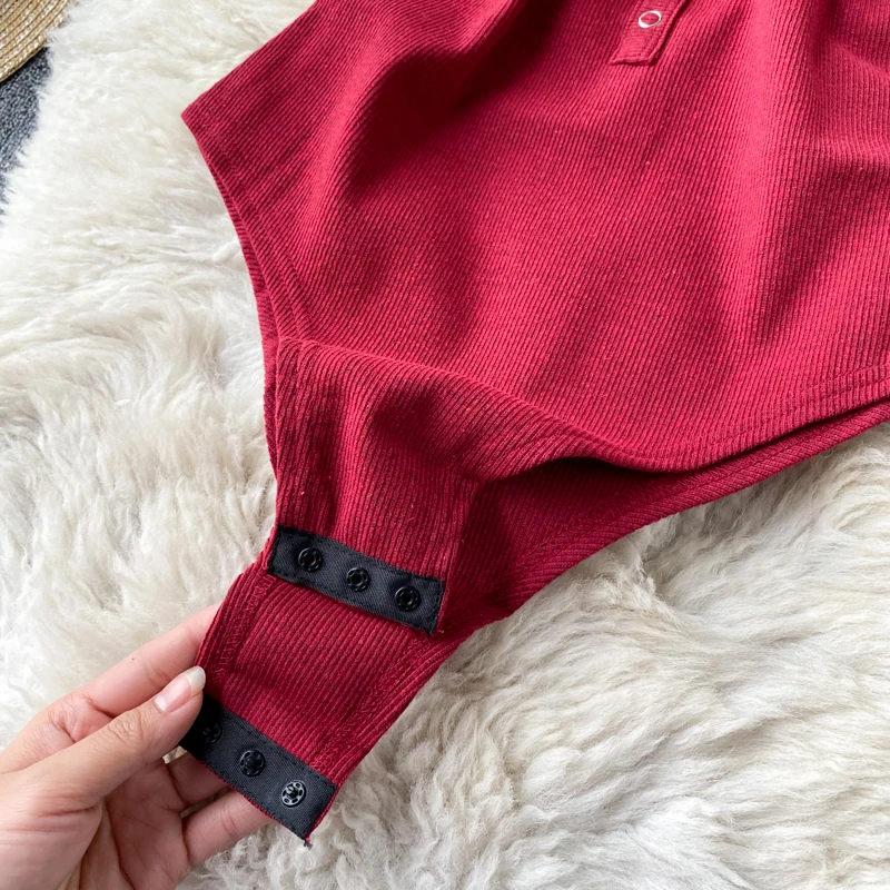 

Bodysuit Women Sexy Deep V-neck Sleeveless Knitted Romper Slim Fit Summer Bodysuit Skinny Elastic Bottom Top Female