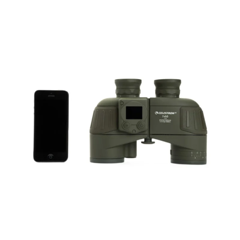 Бинокль Celestron для кавалерии 7X50 GPS-Компас высокой мощности HD водонепроницаемый