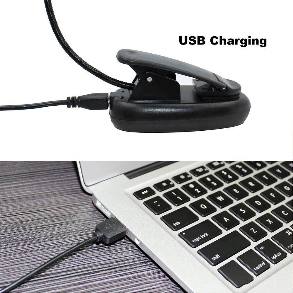 Гибкая Настольная мини подставка для чтения портативная лампа с клипсой