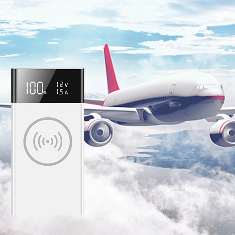 

Power Bank Box Wireless Charging 6X18650 Battery Pack DIY Smart Charge Fast Charger with Smart LED Display