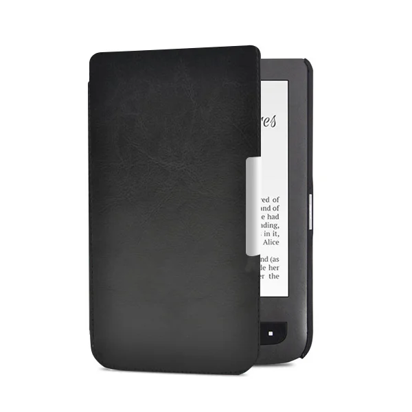 Funda чехол для карманной книги сенсорный экран 614/624/626/640 из искусственной кожи чехол для карманной книги 626 Базовая Lux Aqua читалка Капа бесплатный подарок - Цвет: PB624 FM BK