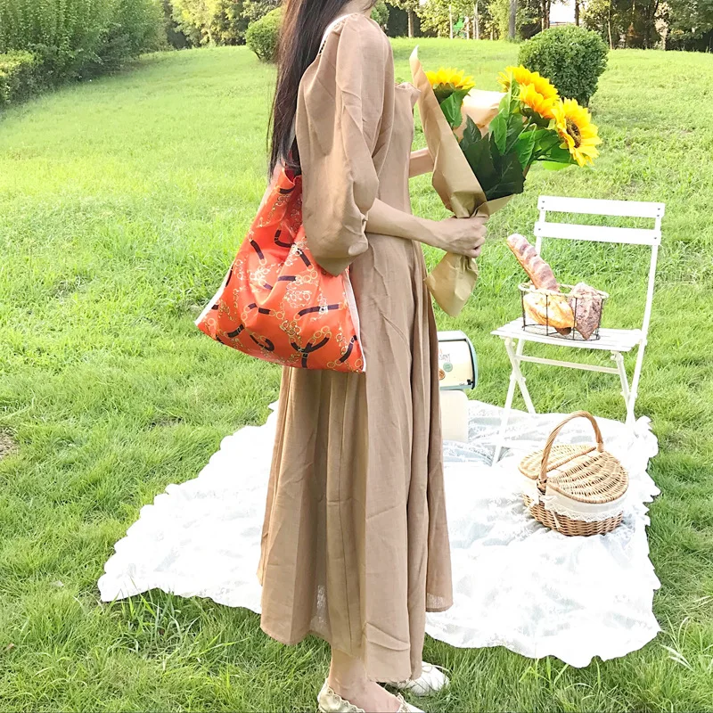 Youda новый оригинальный Шелковый материал дамская сумка через плечо большая