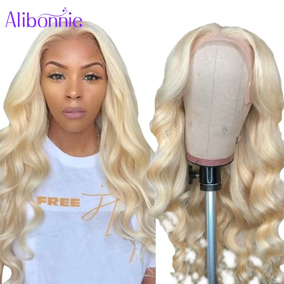 

613 Lace Frontal Wig with Baby Hair Pre Plucked High Density 13X4 Bone Body Wave Human Hair Wig Brazilian Remy Natural Hair