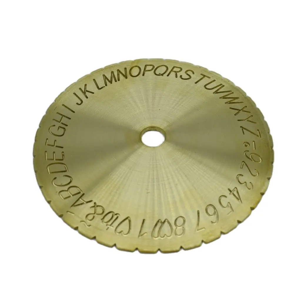 Письмо Тип циферблат диск со шрифтом внутри кольца гравировка машина крепления