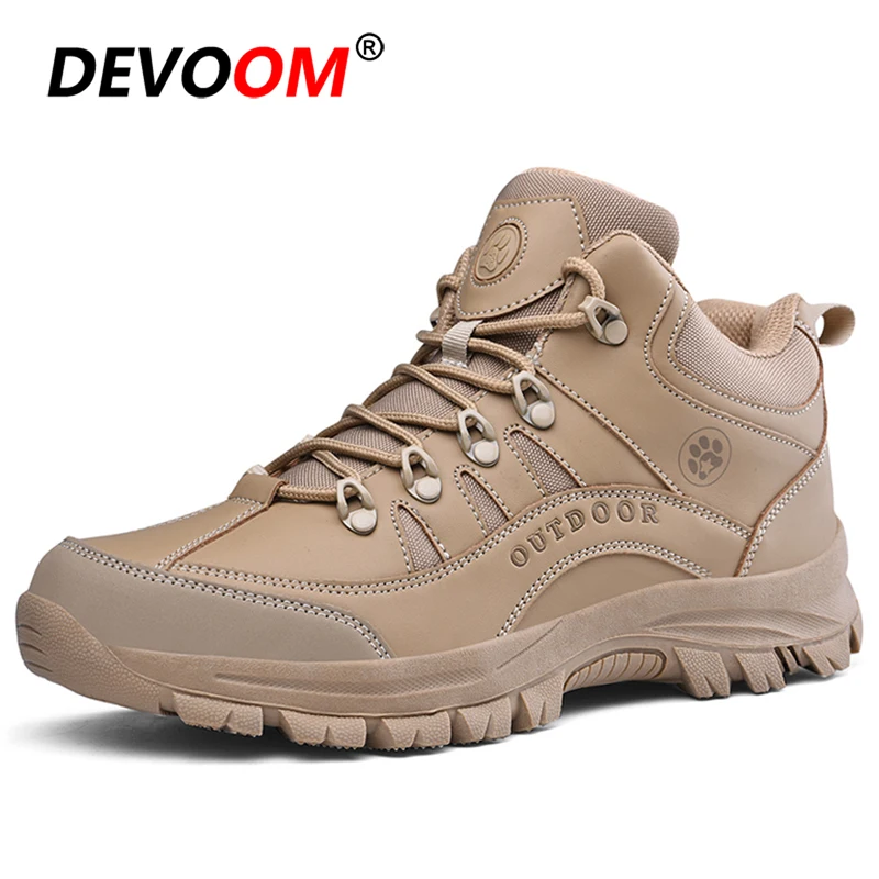 Мужские Нескользящие кроссовки черные водонепроницаемые для активного отдыха