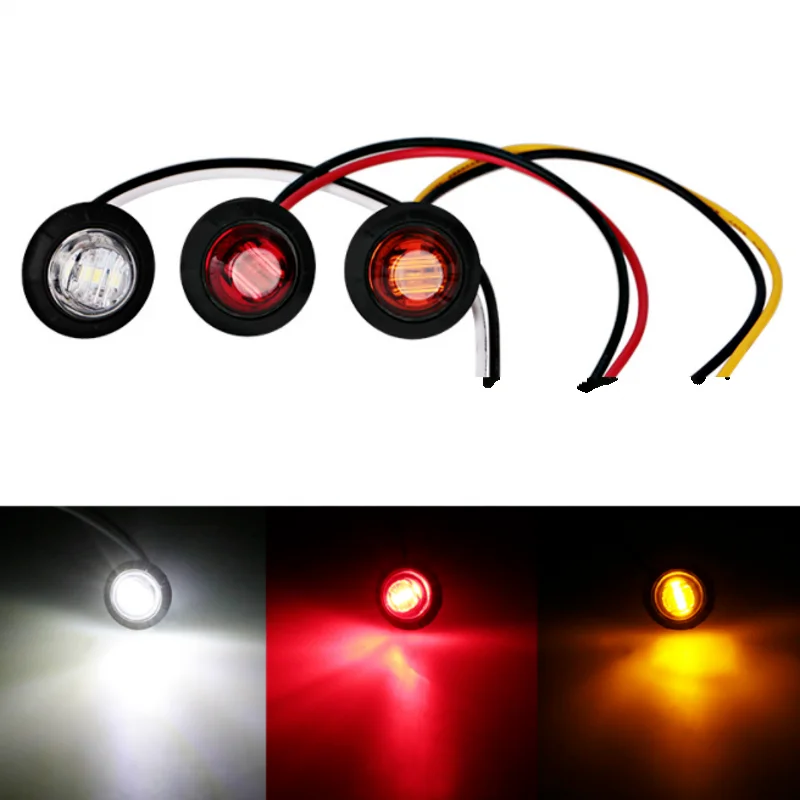 

LED Truck Side Signal Light High Brightness Car Motorcycle Side Marker Indicator Warning Lamp Safety Driving